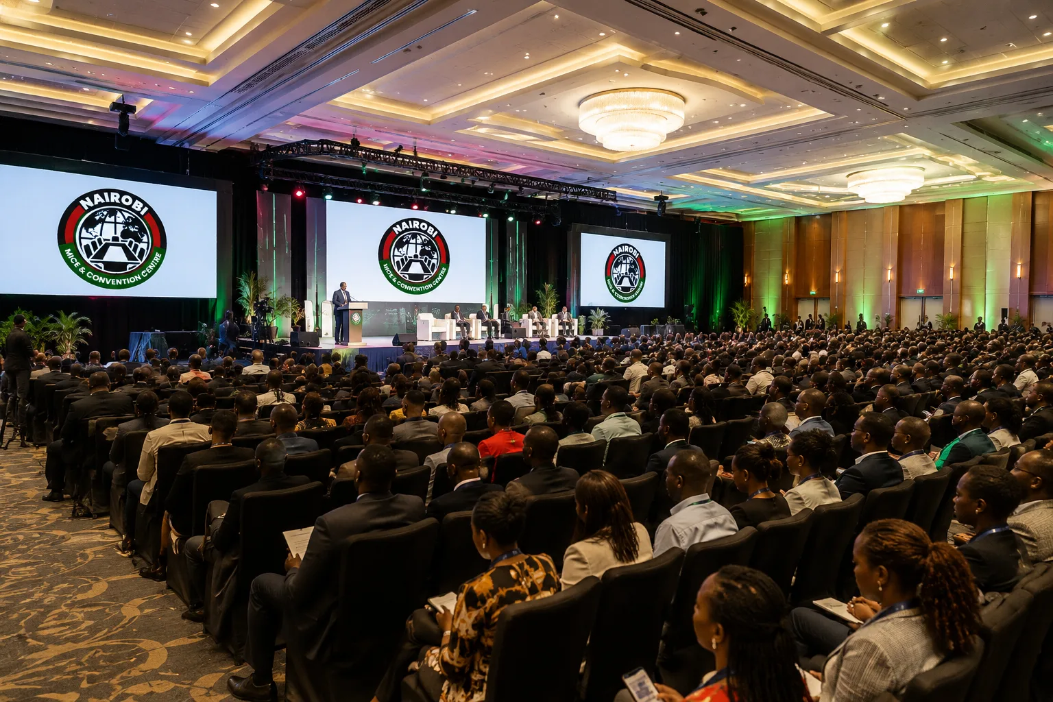 Delegates and speakers at a Nairobi MICE and Convention Bureau conference
